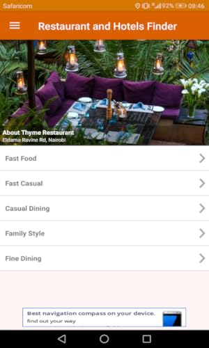 Restaurant and Hotels Finder