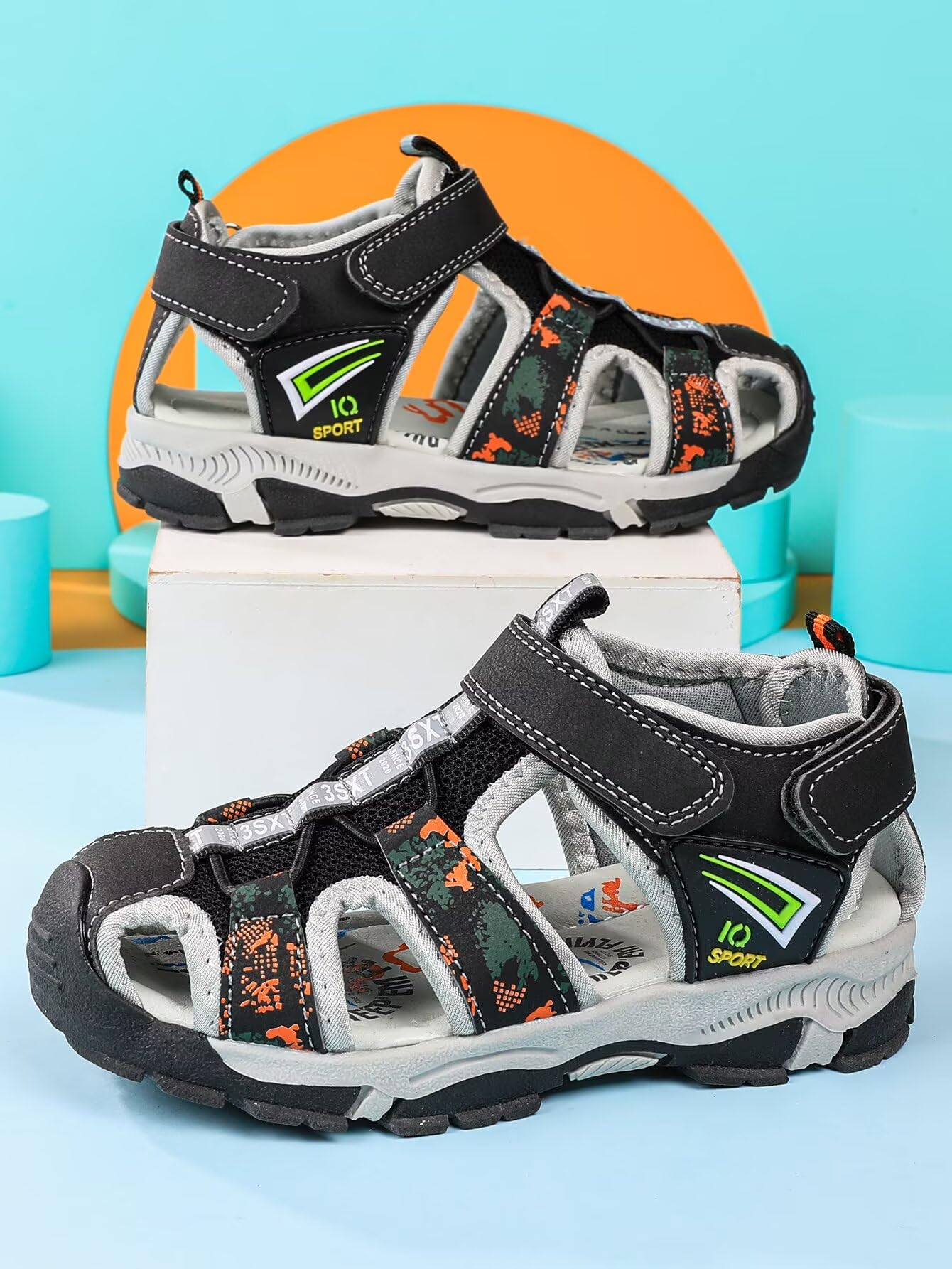 Sandalias de verano para niños y niñas, con puntera cerrada, ligeras, atléticas, para exteriores — view 2