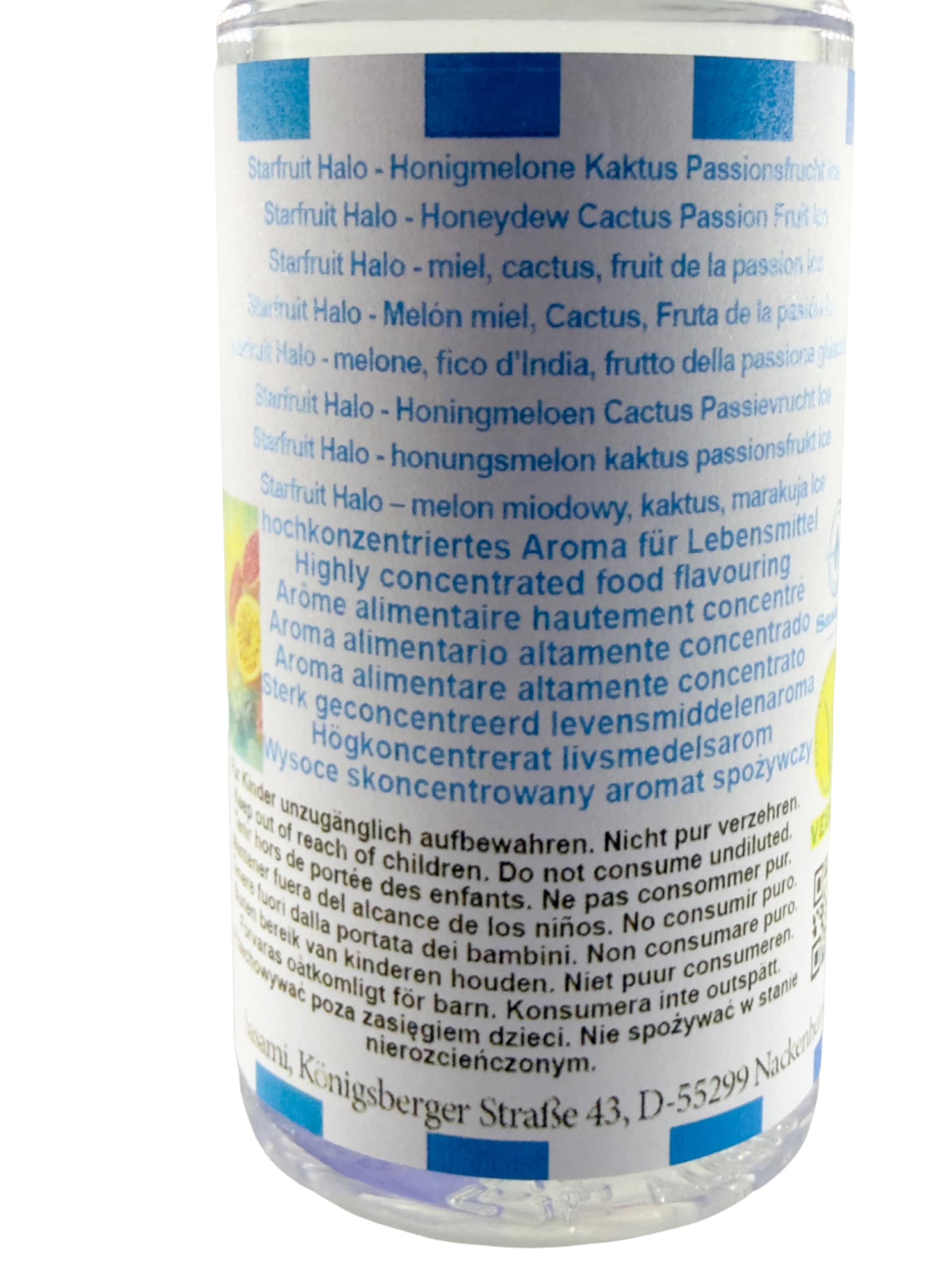 Starfruit Halo - melone, fico d’India, frutto della passione ghiaccio aroma concentrato - vegano - Sasami - 100ml