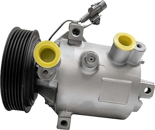 RYC - Compresor de aire acondicionado automotriz y embrague de A/C EG800 (se adapta a Mitsubishi Mirage 1.2L 2014-2020; compatible con Mitsubishi