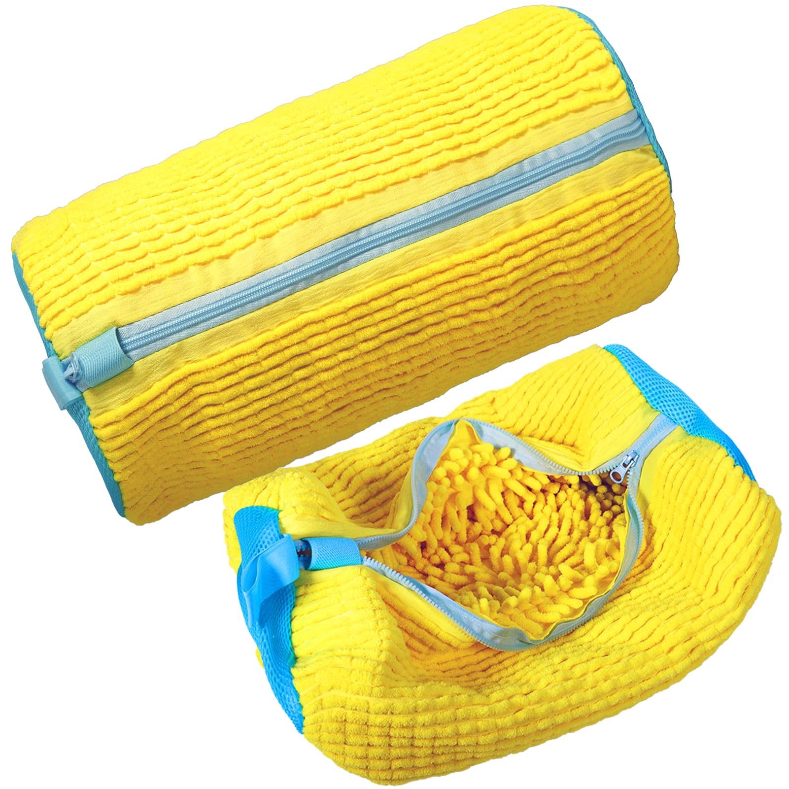 NLMWTI Set of 2 Shoe Wash Bags, Washing Machine, Reusable Anti-Deform Shoe Bag, Washing Machine, 360° with Hidden Zip, Laundry Bag Shoes for Trainers-image-38