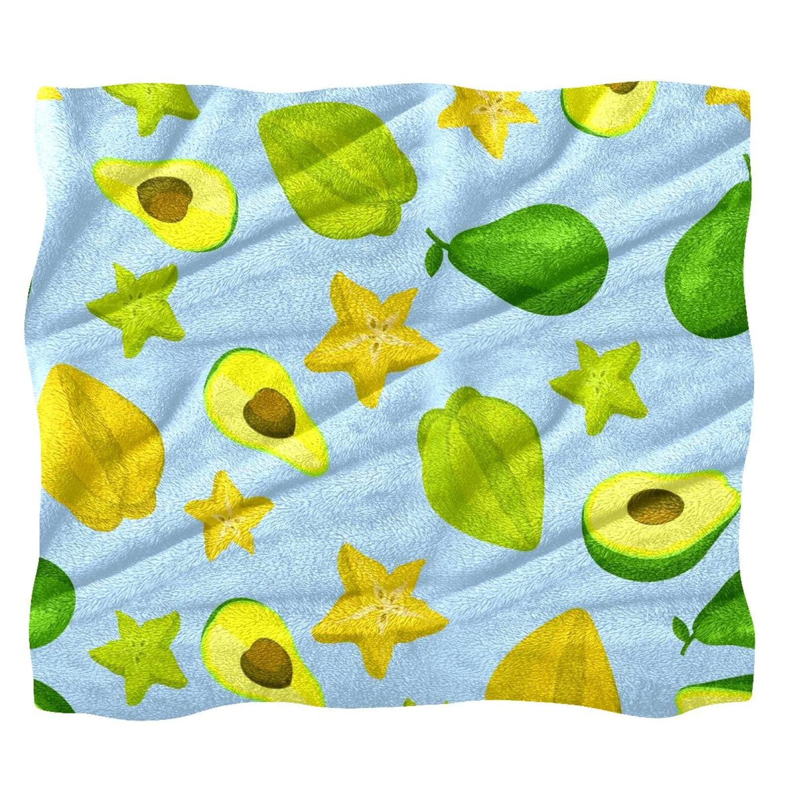 Couverture polaire isolante et ultra douce imprimé exotique lavable