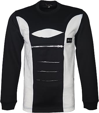 crew neck with zipper