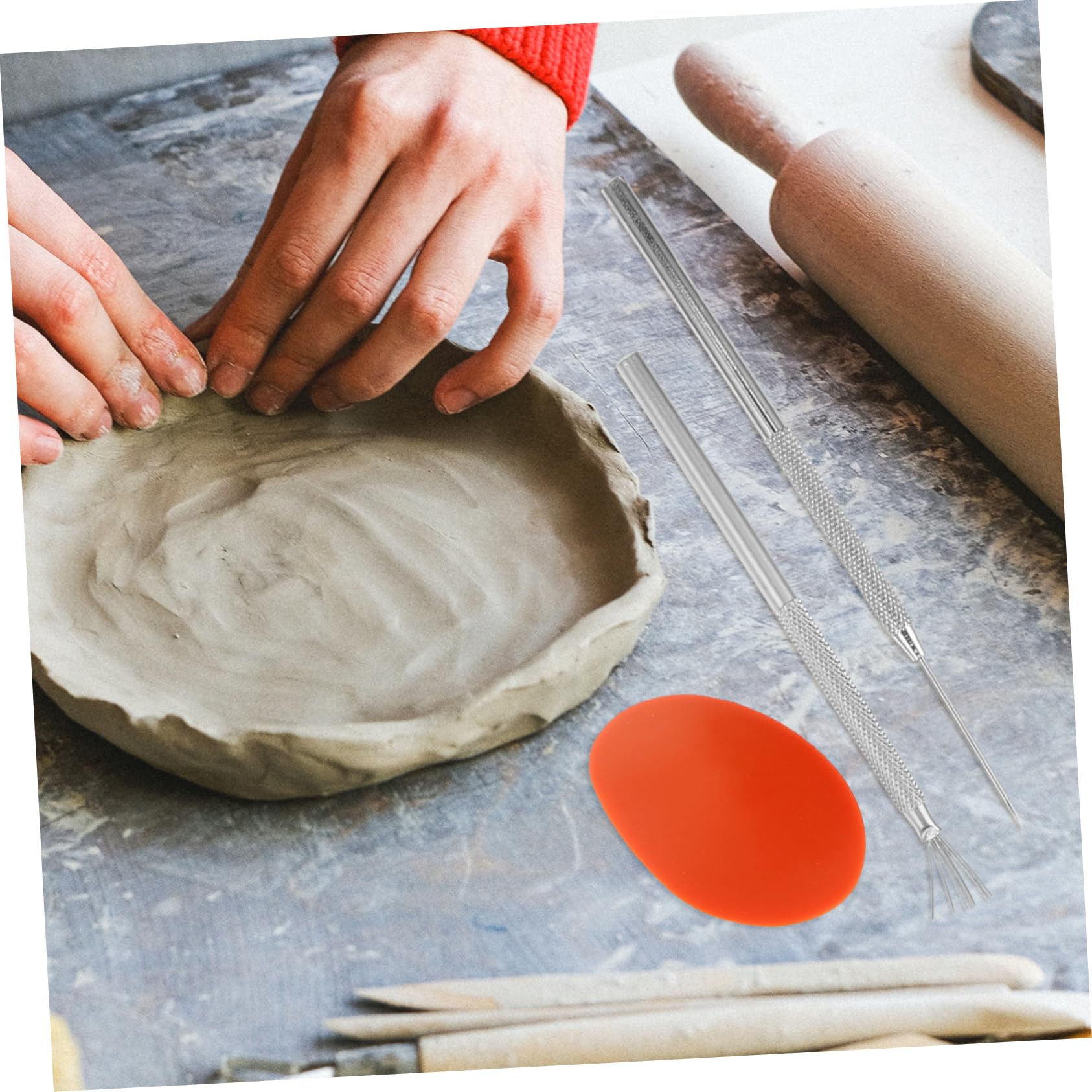 5sets Strumenti per Ceramica e Modellazione Argilla Utensili per Intaglio e Scolpitura per Artisti e Appassionati di Fai da Te