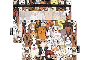 ALAZA 3-Ring Binder Animal Pencil Pouch