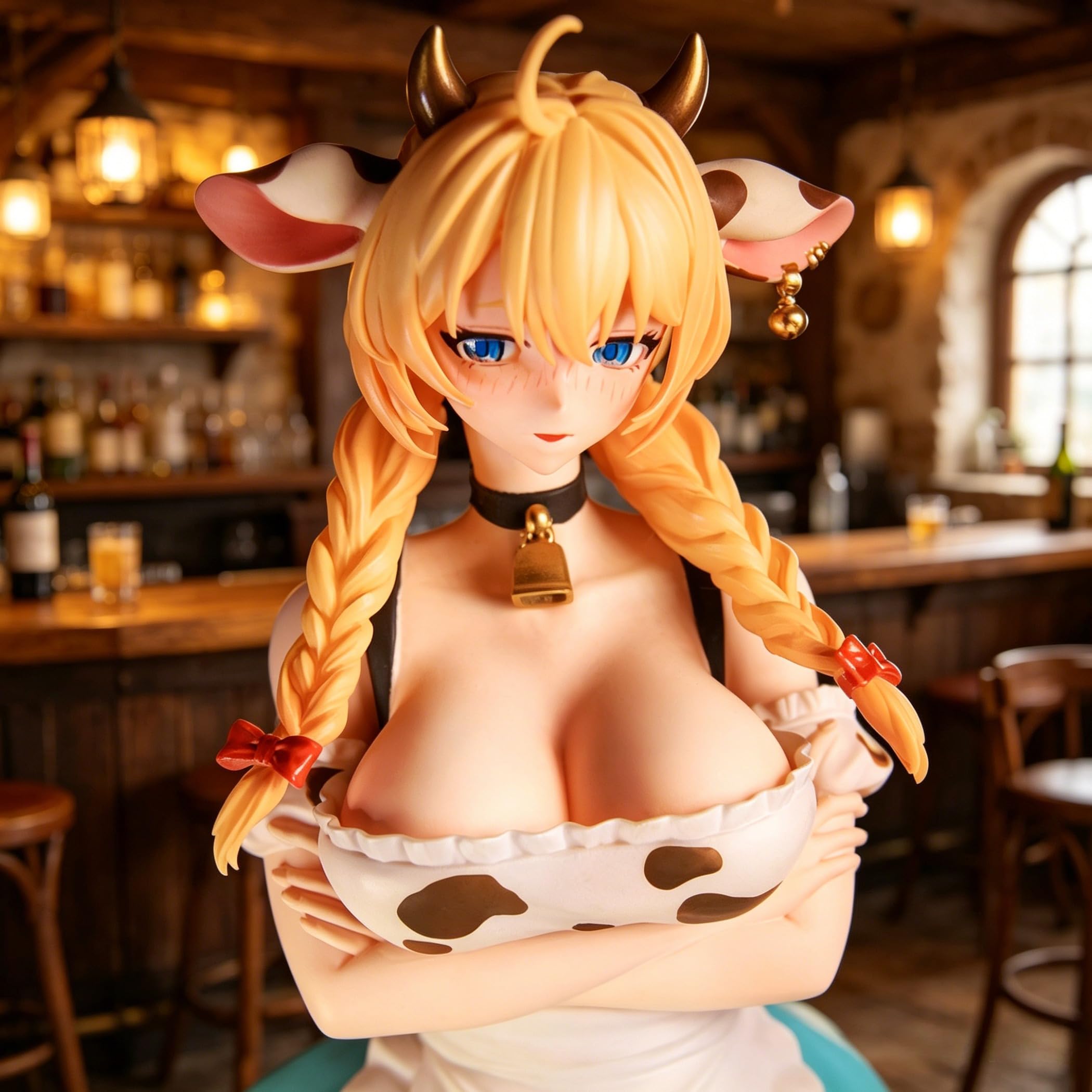 LADoTOYS Magic Continent Land Squad Daisy Taurus Waitress Ver. Cow Maid Girl Action Figure Articolata Modello da Collezione con Accessori, Decorazione Desktop e Regalo 1/12 15 cm