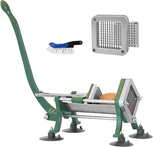 Miniatura 1 de Set combinado completo para restaurante de cortadora de papas fritas y camotes comercial Tiger Chef, resistente y de alta calidad, con ventosas y