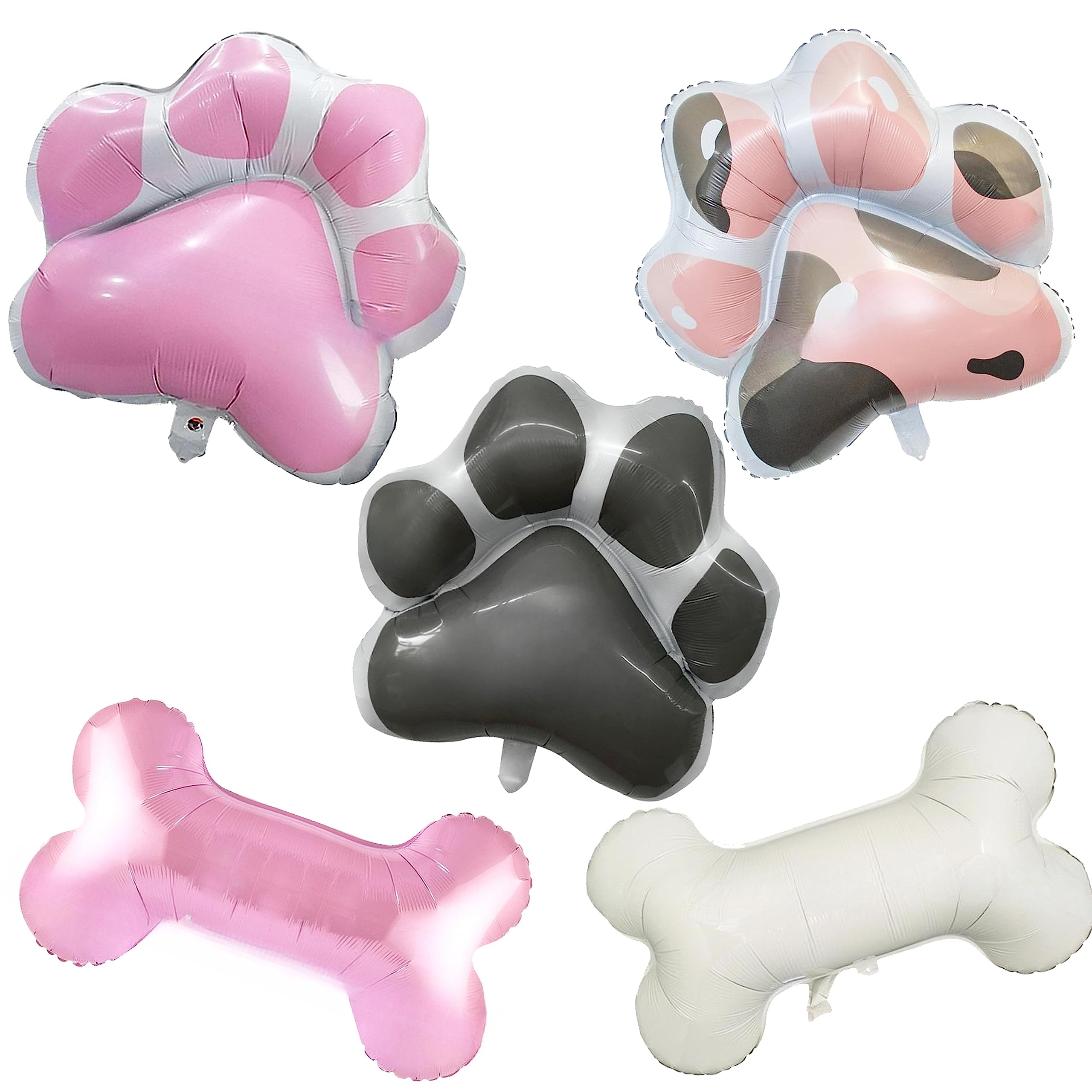 ED-Lumos5Pcs Helium Balloons Giant Pets Claw Bone Reusable for Dogs Cats Birthday Party Decoration Gift