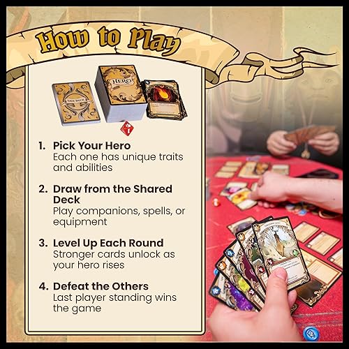 Miniatura 7 de Hero Tales of The Tomes - por Tomekeeper Entertainment - Juego de cartas de batalla para adolescentes y adultos - Baraja comunitaria - Sin