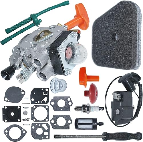 Miniatura 4 de Para Stihl FS90 FS87 FS100 HT100 HT101 HL100 HL90 FS130, carburador con kit de alimentación, 41801200610 41801200611 41801200613