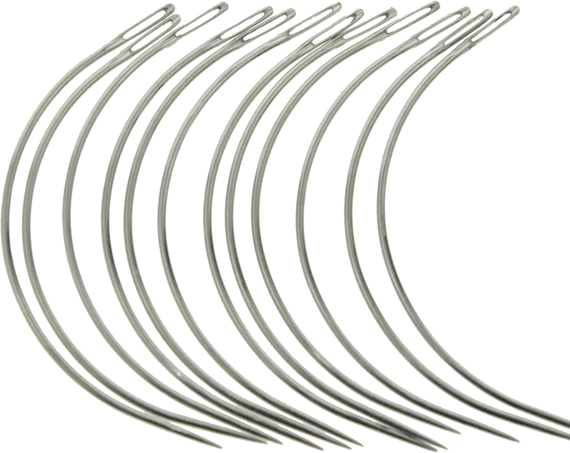 PRANSUNITA Pony Ratna Curved Mattress Upholstery Hair Weaving Needles, 25PCS in one Bag.