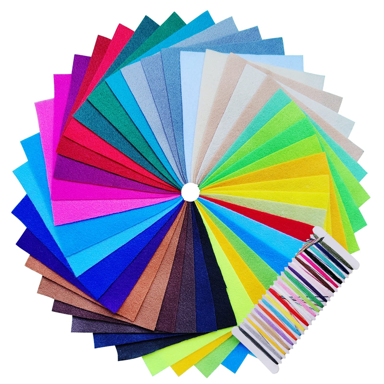 Colour Felt Sheets, Stiff Felt Fabric, 20X30CM Craft Fabric, 40 Colours Square Sheets for Craft and Sewing Projects