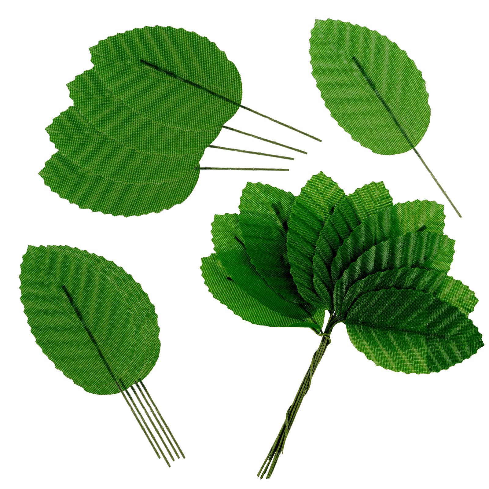 Feuilles artificielles en vrac durables et souples pour loisirs créatifs - 200 pcs