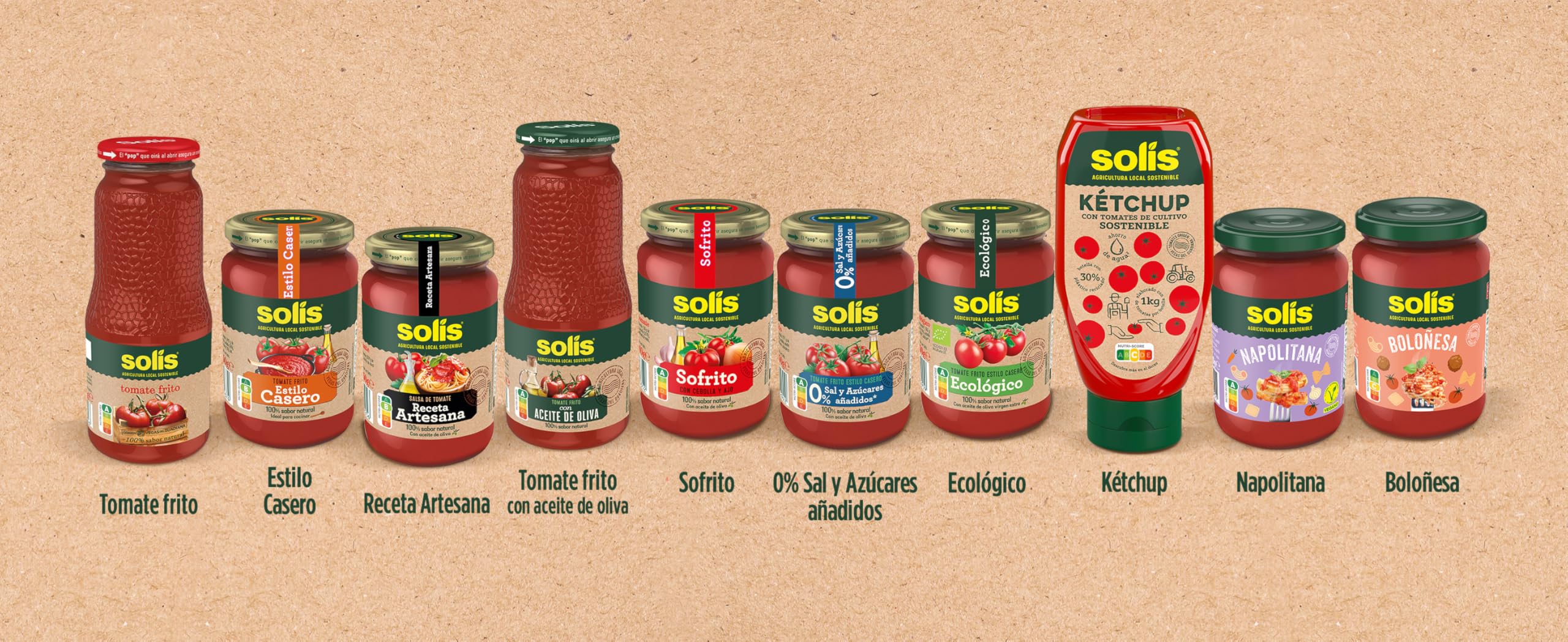 Solis Tomate Frito Formato Ahorro Brick 500 g (salsa de tomate)