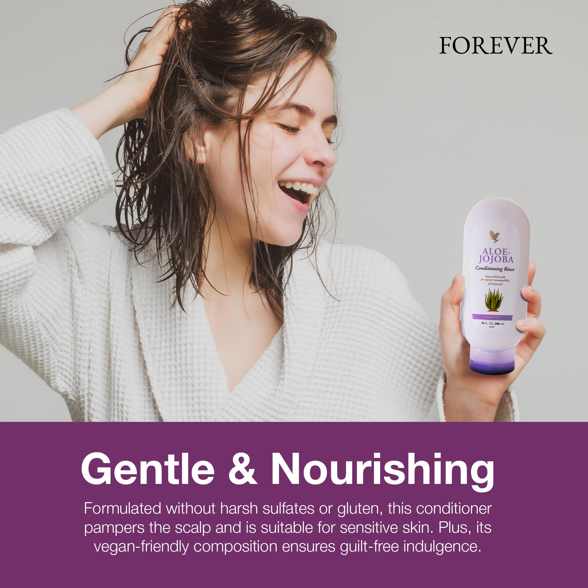Amazon.com : Forever Living - Aloe Jojoba Conditioner - Hydrating Hair Care  with Aloe Vera, Jojoba and Three Oils - Lightweight Formula - 10 fl oz :  Beauty & Personal Care