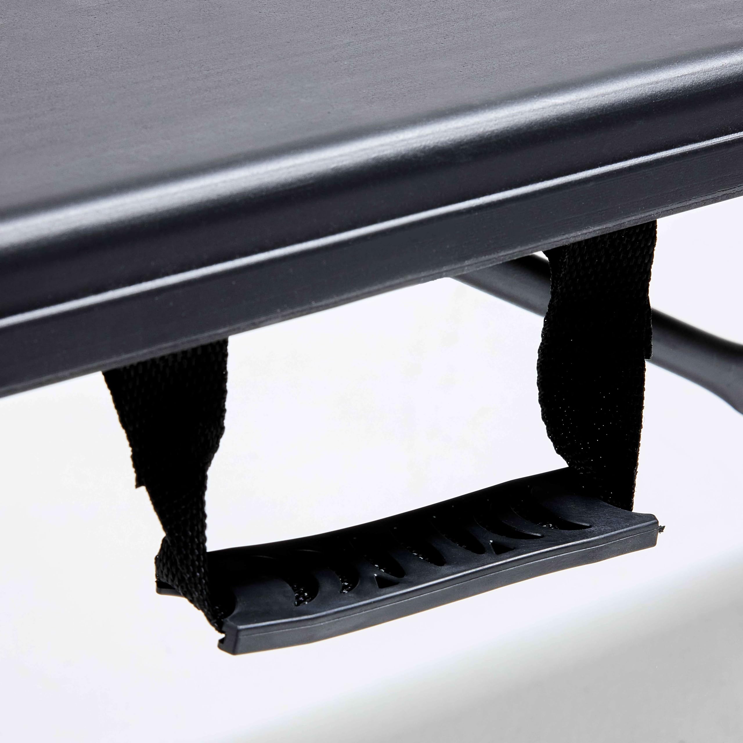 Banc Pliant Noir 3 Places 180cm