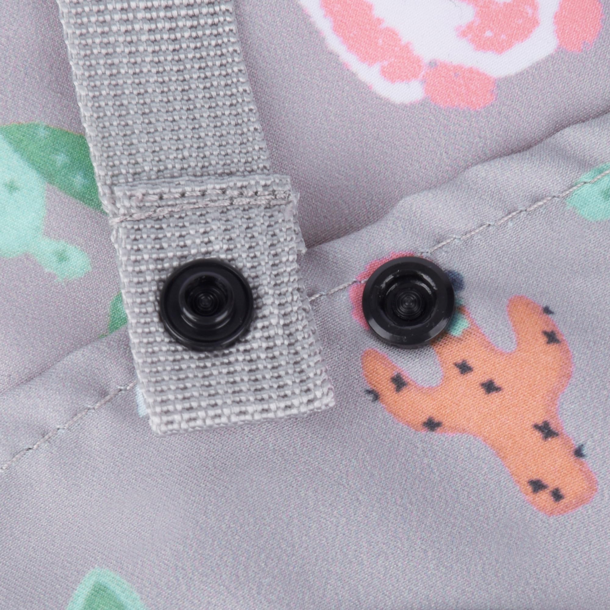 Bebamour mochila porta muñecas, 100% algodón, mochila infantil para accesorios de muñecas (Gris Animales)