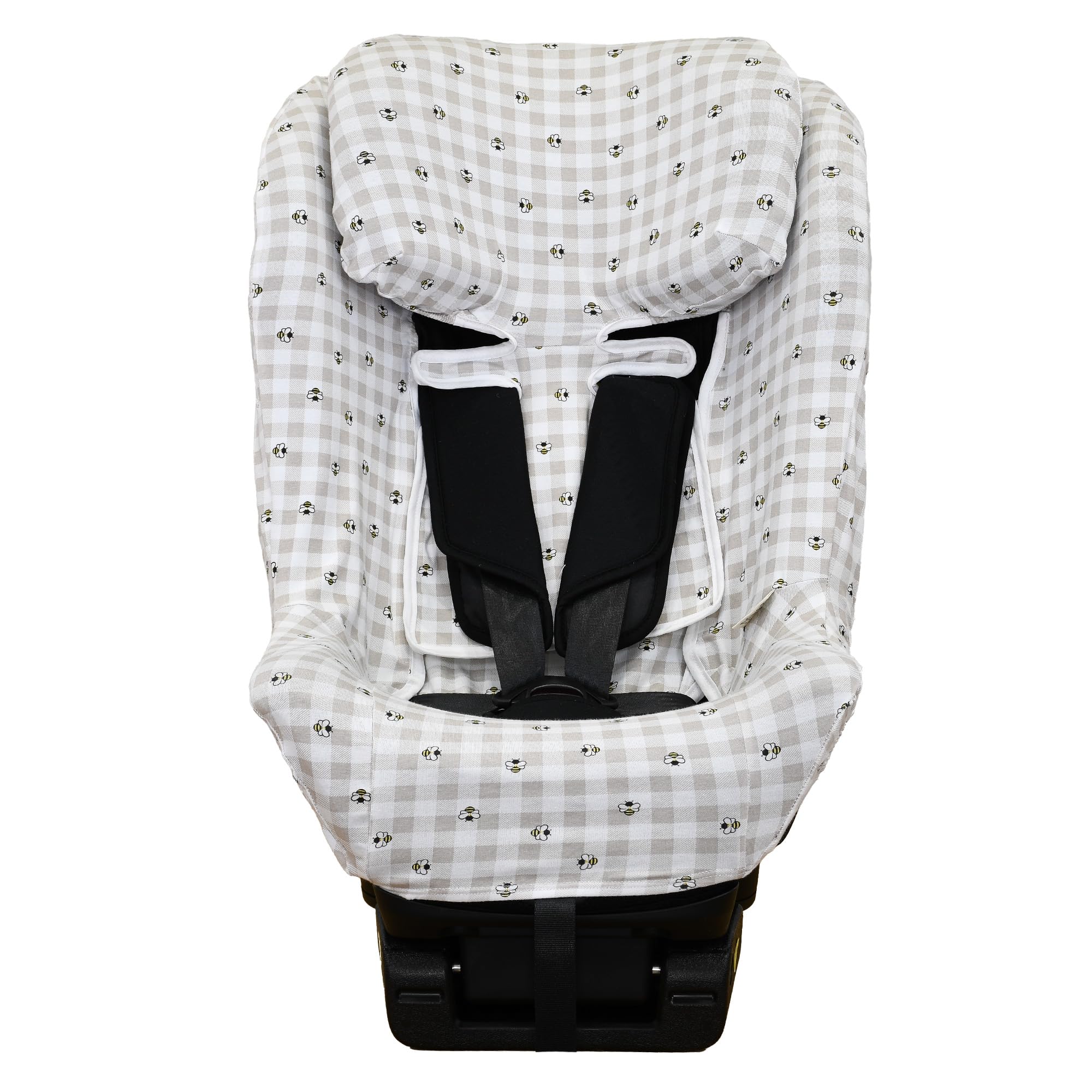 JYOKO Funda para Silla Compatible con Axkid Minikid 4, 4 Pro, Minikid MAX, Movekid y Move en Algodón Orgánico Suave y Transpirable para máximo Confort de tu bebé (Picnic Vichy)