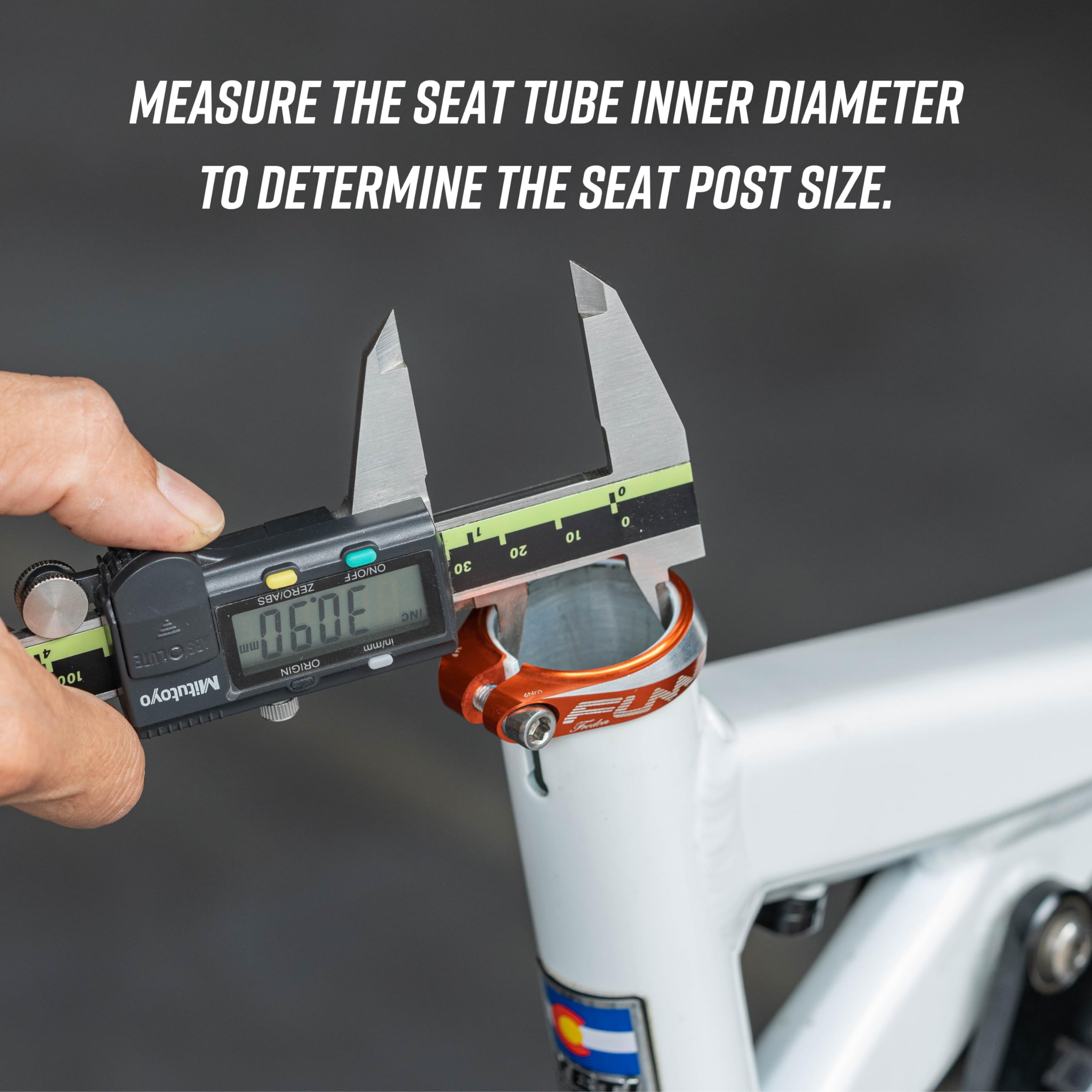 Funn Crossfire Bike Seat Post, Length 350mm, Diameter 31.6mm, Aluminum Alloy AL6061, 3D Forged, One Piece Head and Shaft (Blast Silver) - Image 3
