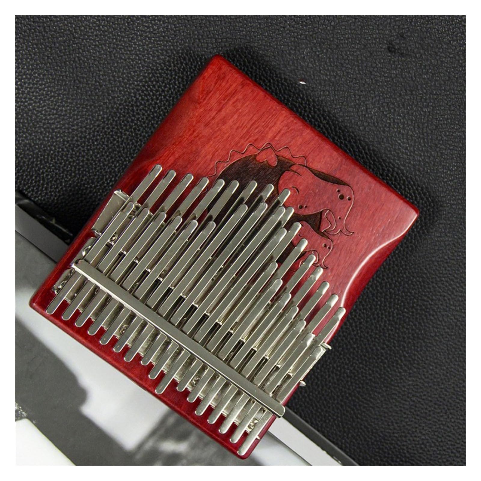 Kalimba 34-tonowy mahoniowy dwuwarstwowy fortepian kciukowy pięciopalcowy mini instrument muzyczny kalimba