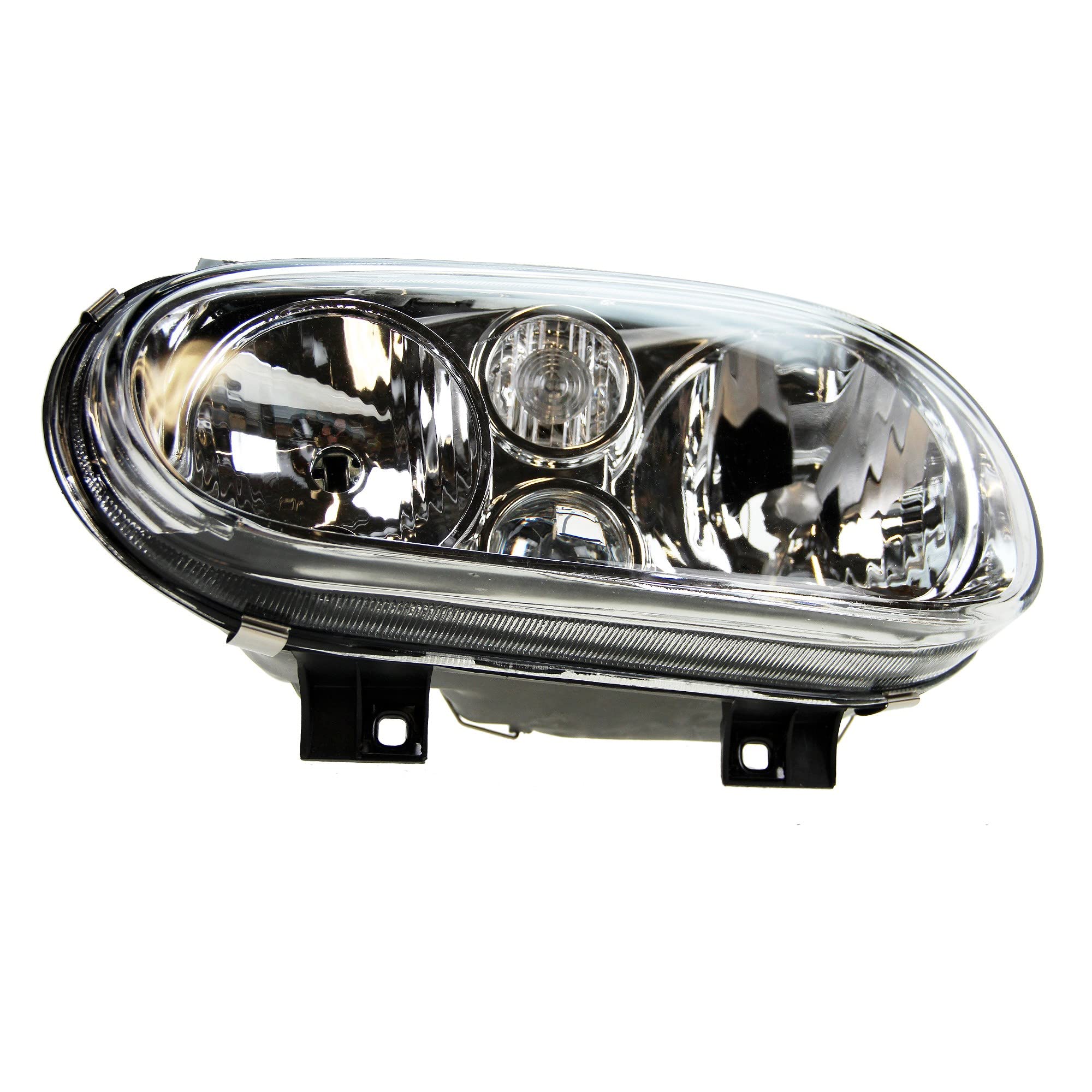 BESTPRICE 2x fari principali anteriori sinistro + destro H7 / H1 / H3 senza servomotore, compatibili con VW GOLF IV (1J1), GOLF IV Cabriolet (1E7), GOLF IV Variant (1J5)