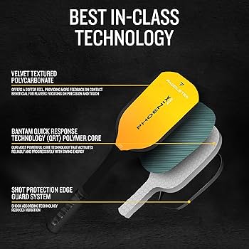 Amazon | Paddletek Phoenix G6 ピックルボールパドル