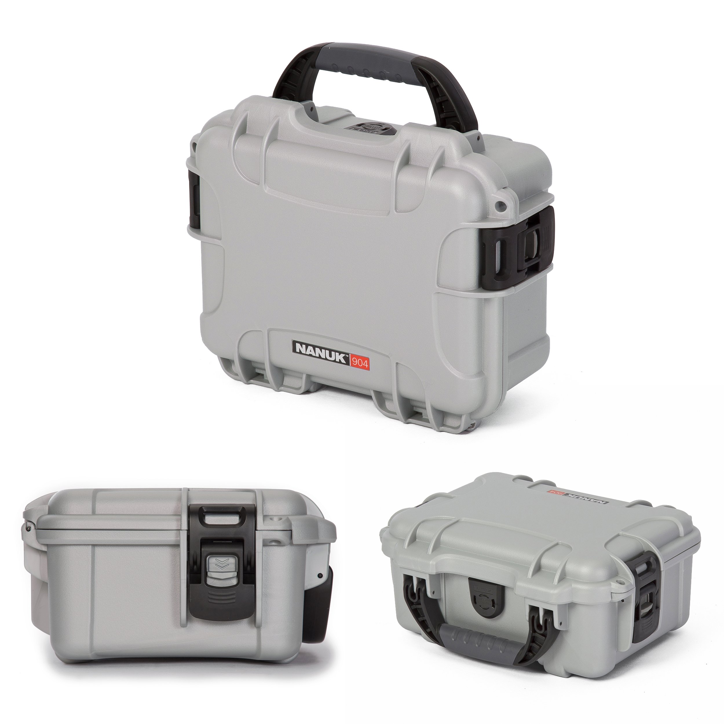 Amazon | Nanuk 904 Silver キューブスポンジ付き | NANUK | 防水 