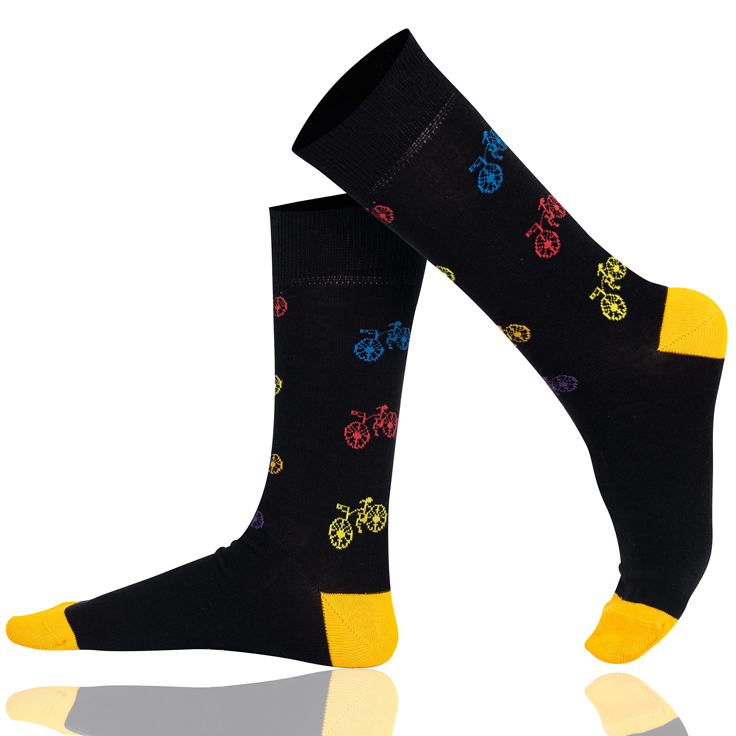 Mysocks Men and Women Crew Socks Extra Fine Combed Cotton Seamless Toe