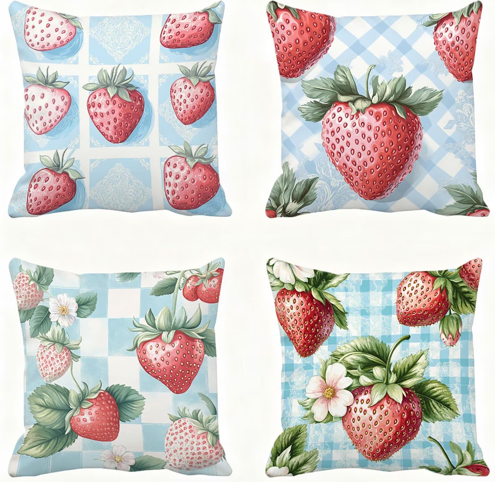 Rosa Funda Cojin 60x60 Fresa Funda Almohada 60x60 Cojines Sofa Súper Suave Fundas Cojines Decorativos Fundas Almohadas 4 Piezas Almohada Cervicales y Cuello, para Hogar Cama Salon Decoracion E - 871