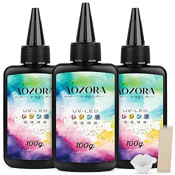 Amazon | AOZORA レジン液 大容量 300g ハードタイプ 黄変し