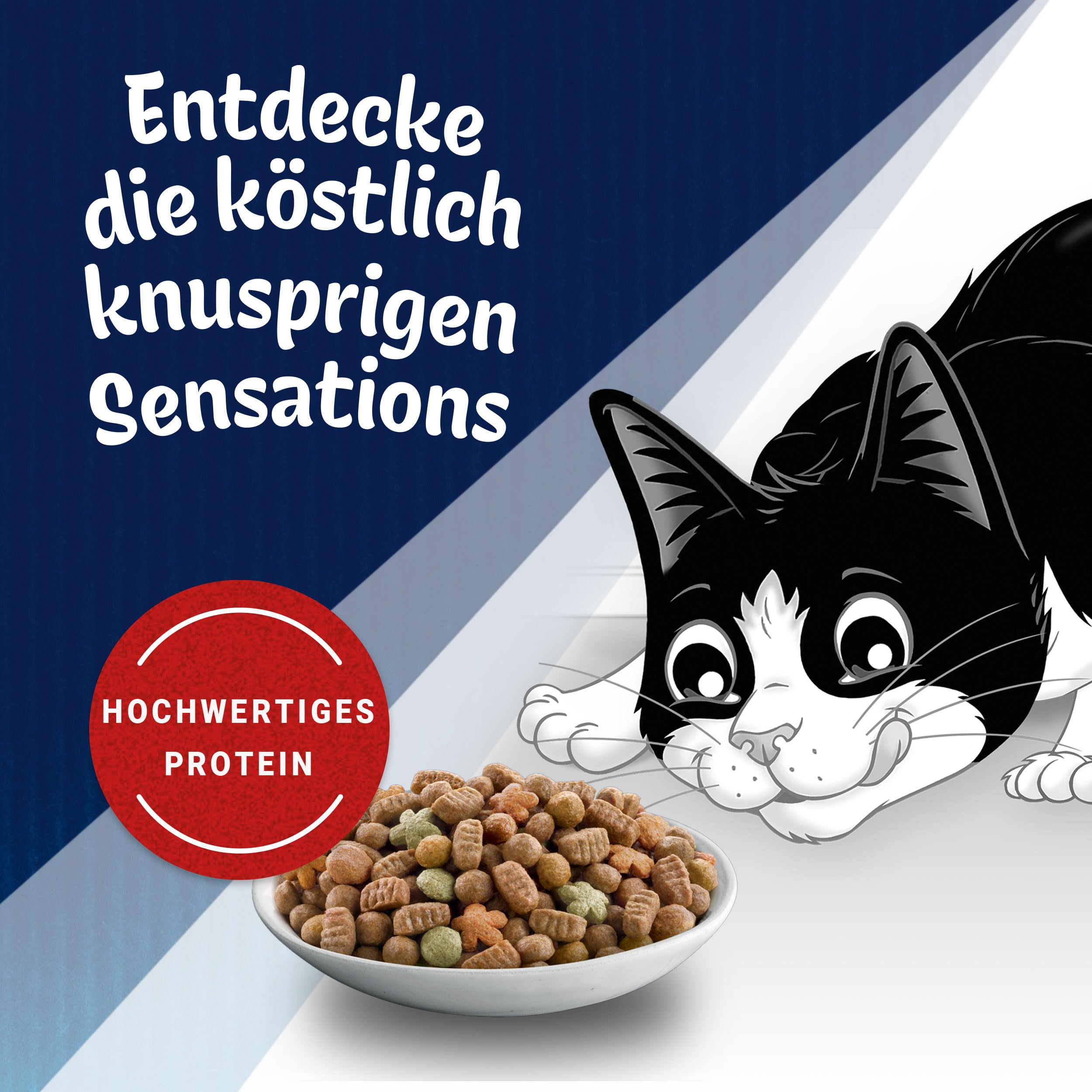 Felix Seaside Sensations Katzenfutter trocken, mit Lachs und Gemüse, 6er Pack (6 x 2kg)