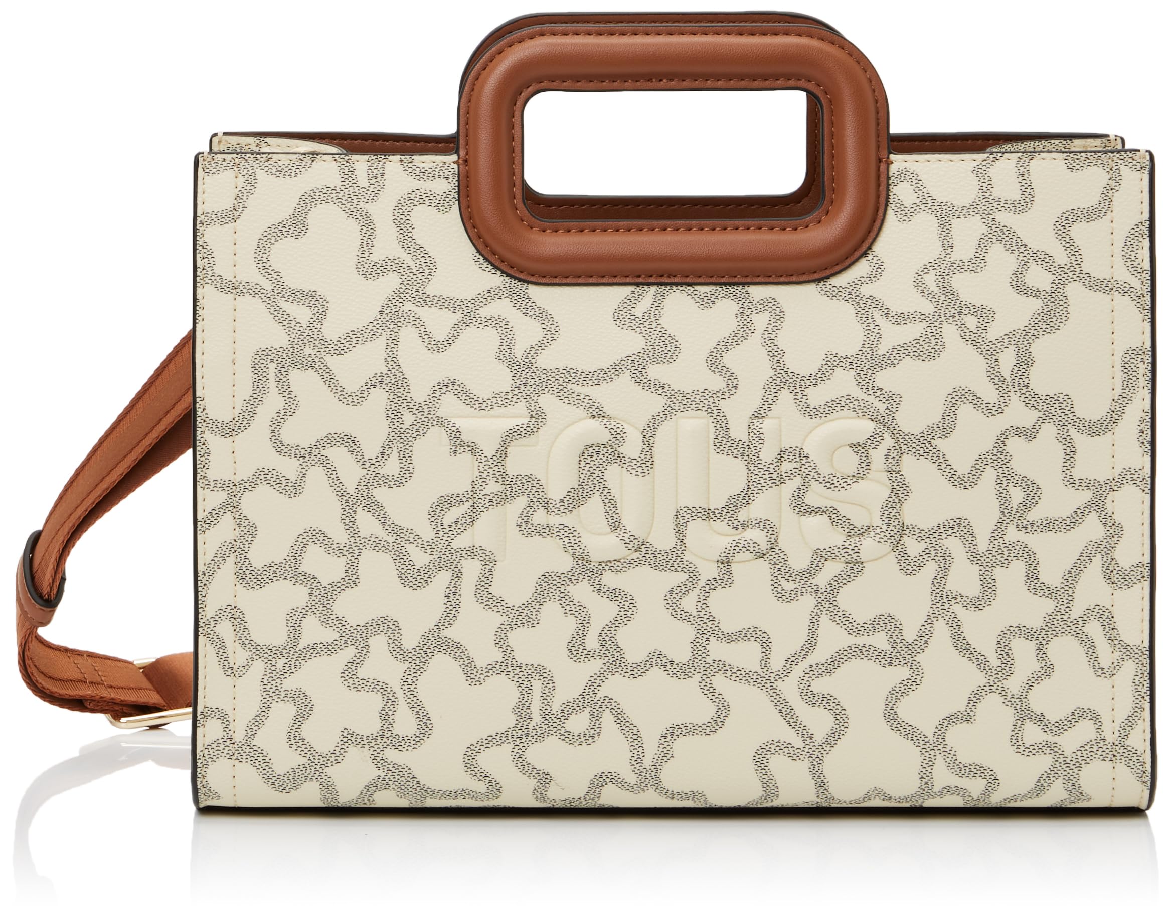 TOUS Shopper Mediano Amaya Beige, Para Mujer, Medidas 21,5 x 31 x 16,5 cm, Colección Kaos Icon