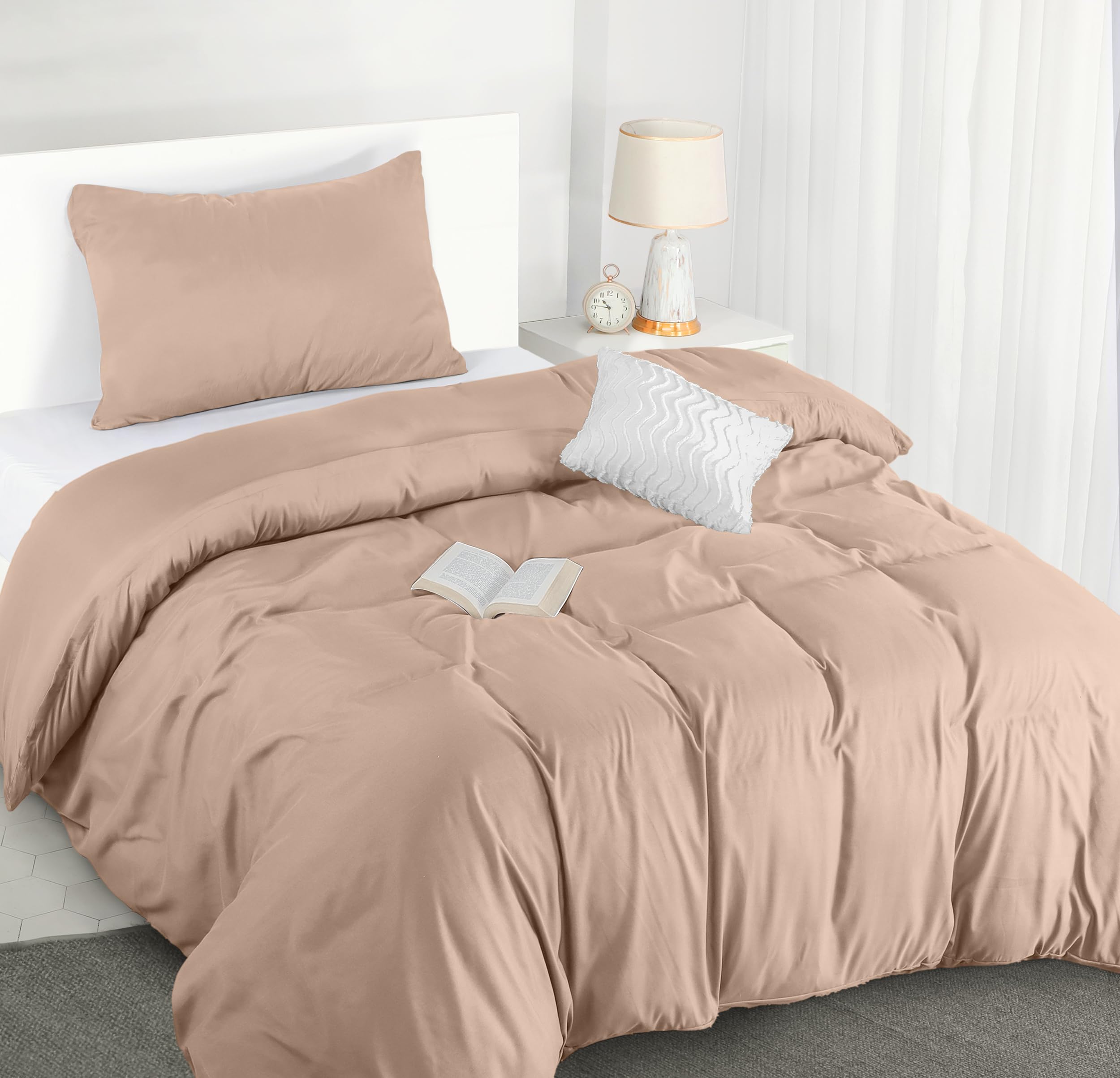 Utopia Bedding Duvet Cover Double - Soft Microfibre Polyester - Bedding Quilt Cover Set, with Pillow cases (Grey) — view 11