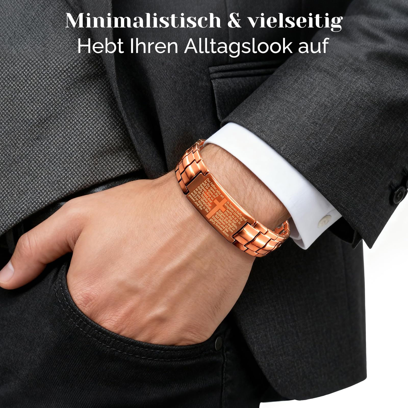 Energetix Bracelet magnétique pour femme avec fermeture en acier inoxydable (3500 gauss) (1)