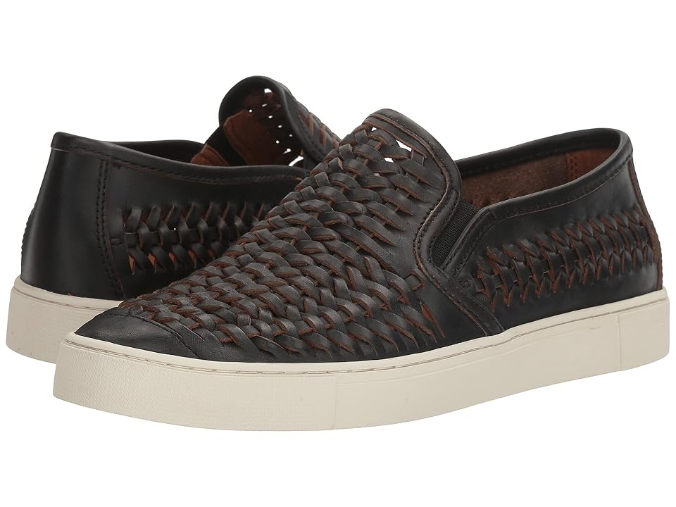 

Frye Gabe Woven Slip-On (Black Smooth Pull Up) Men's Slip on Shoes