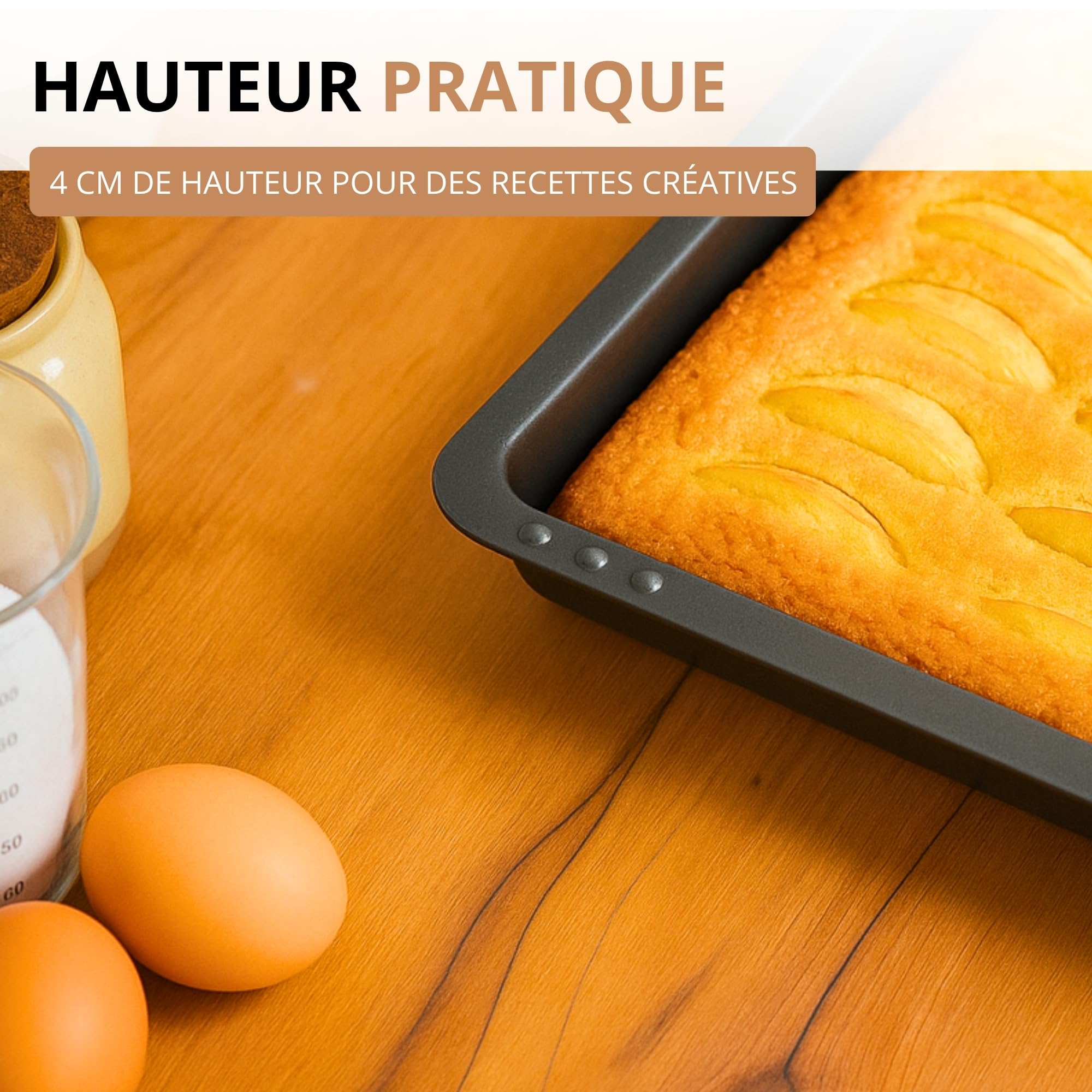 Westmark Plat à Gratin/Moule à Pâtisserie, extra haut, acier laminé à froid, Back Meister, anthracite, 32962270
