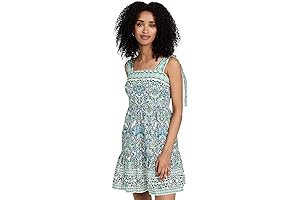 Shoshanna Raleigh Tiered Square-Neck Mini Dress