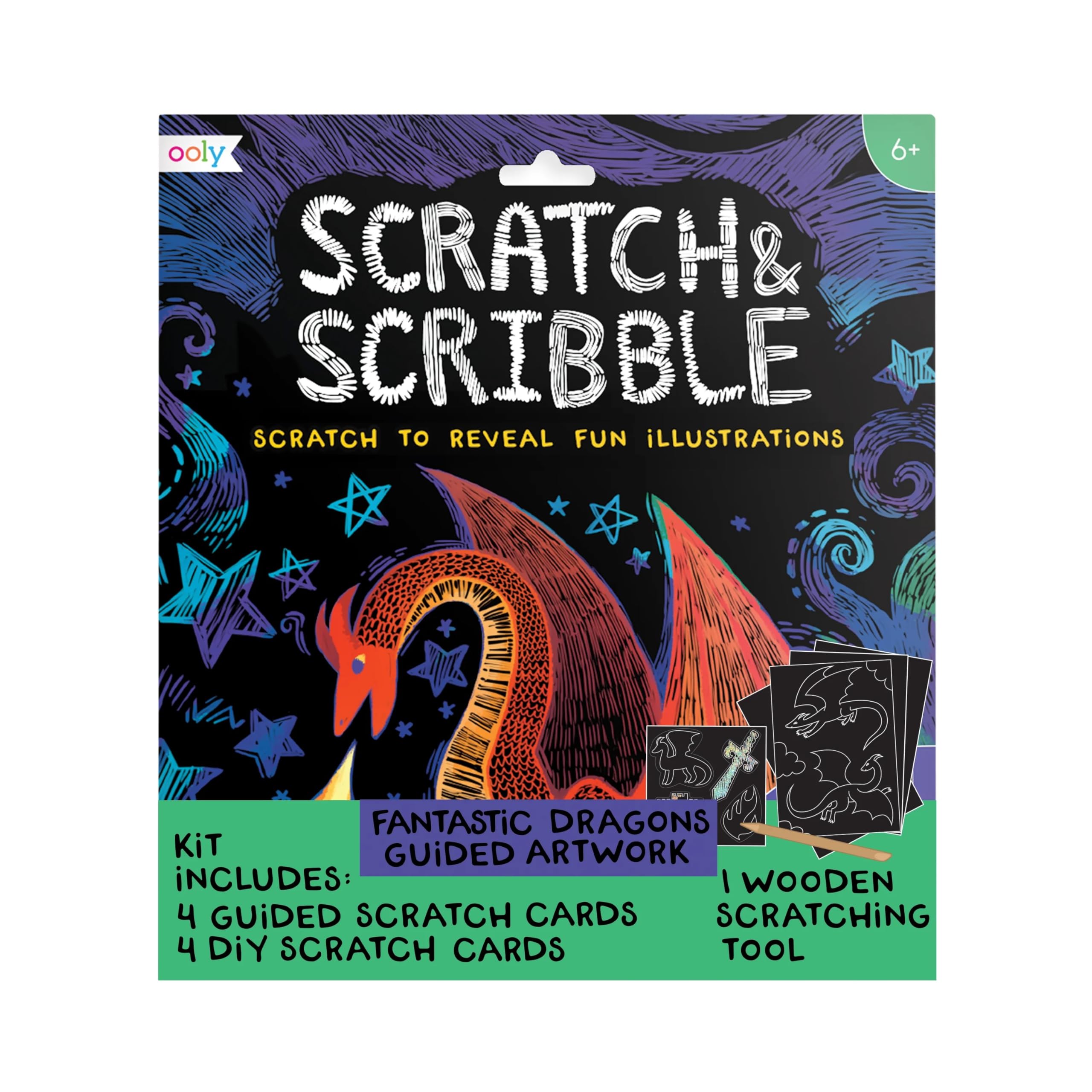Amazon.com: Ooly Scratch & Scribble 10pc Art Kit with 8 Total