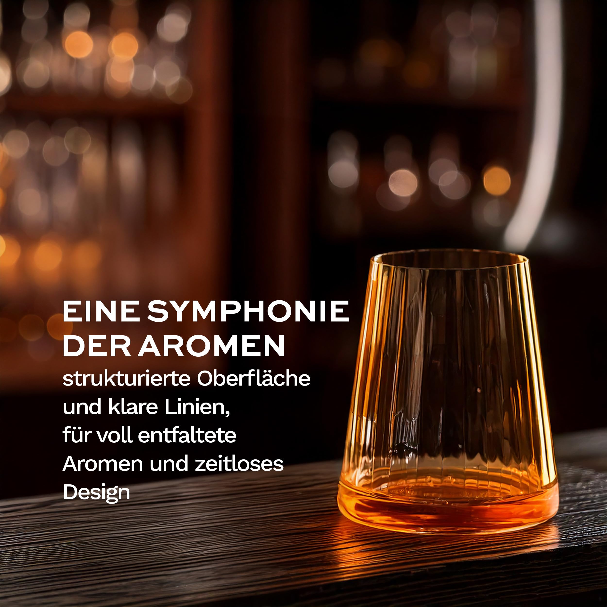 Stölzle Lausitz Symphony Weißweinbecher Orange 400 ml, 6er-Set | Orangefarbene Weißweinbecher für Weißwein, Wasser, Saft und Cocktails, aus Kristallglas, stoßfest & spülmaschinengeeignet