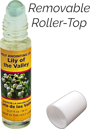 Miniatura 3 de Aceite de unción de tierra santa de lirio del valle de Israel, botella enrollable de 14 oz de Jerusalén, esencias de origen local, regalo para