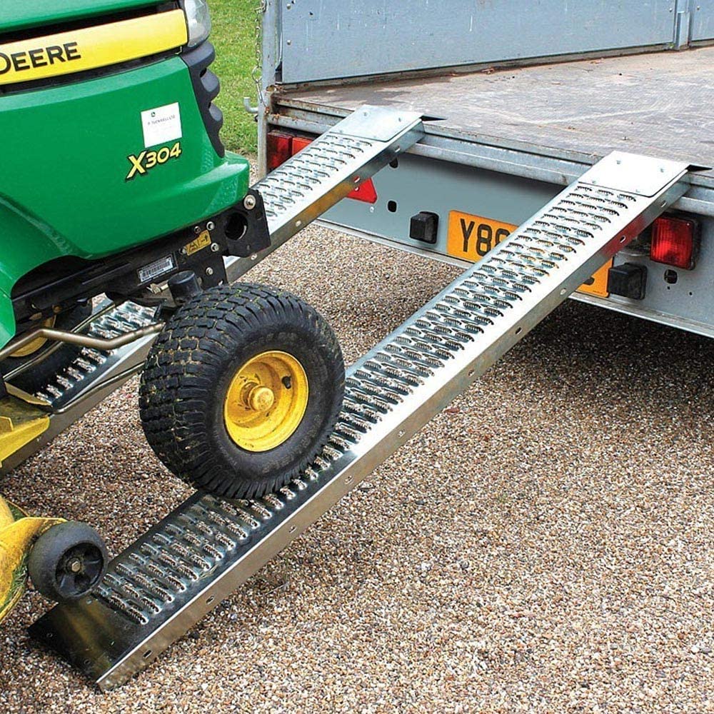 2 Rampe Di Carico Monzana 400kg - Acciaio Zincato Antiscivolo Per Auto, Moto, Quad, 160cm