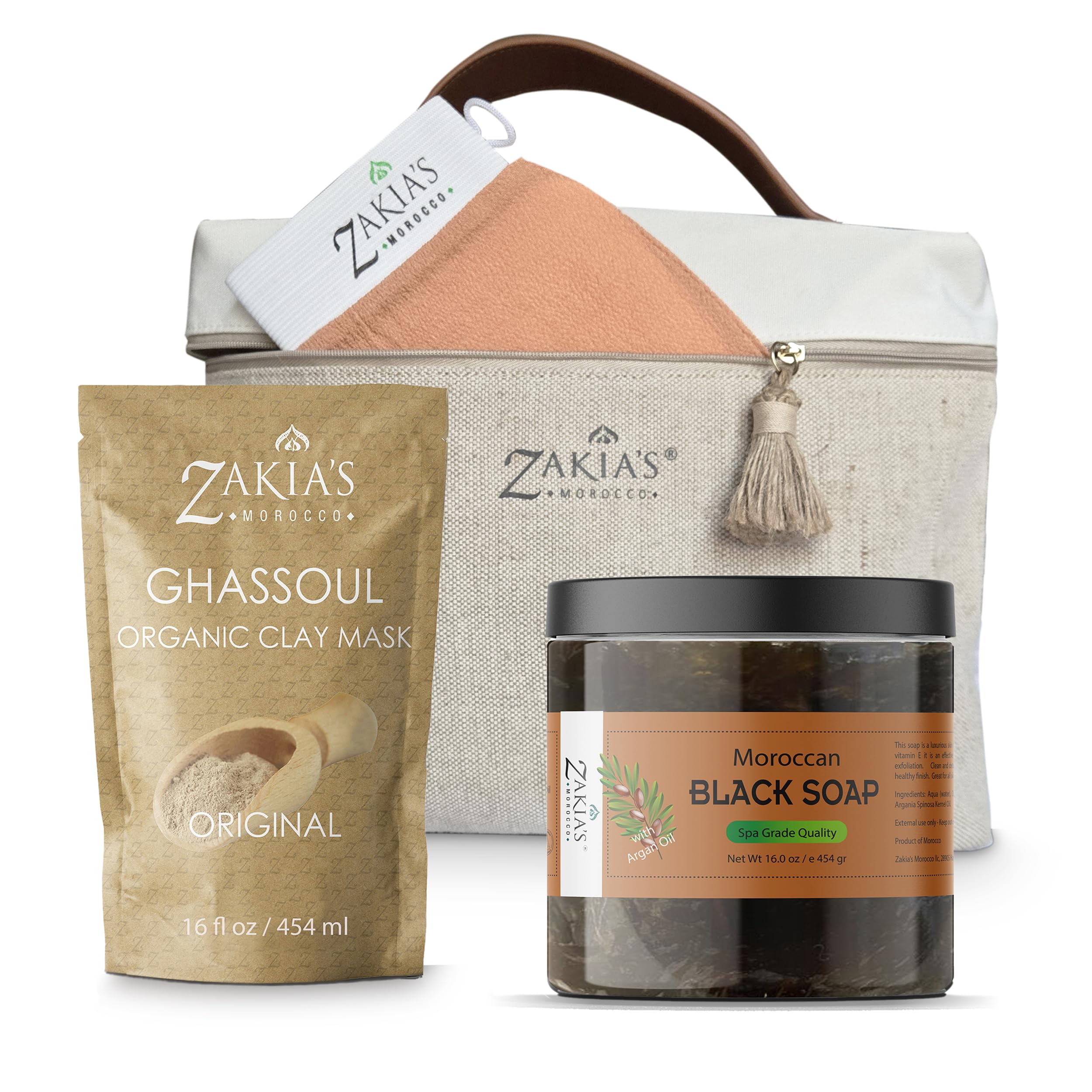 Amazon.com : Zakia's Ultimate Moroccan Bath & Shower Set - 100