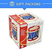 Vista 6 de MUSICUBE Juego de batería para niños de 8 pulgadas con correa ajustable y 2 baquetas de madera, instrumento musical, elección de regalo