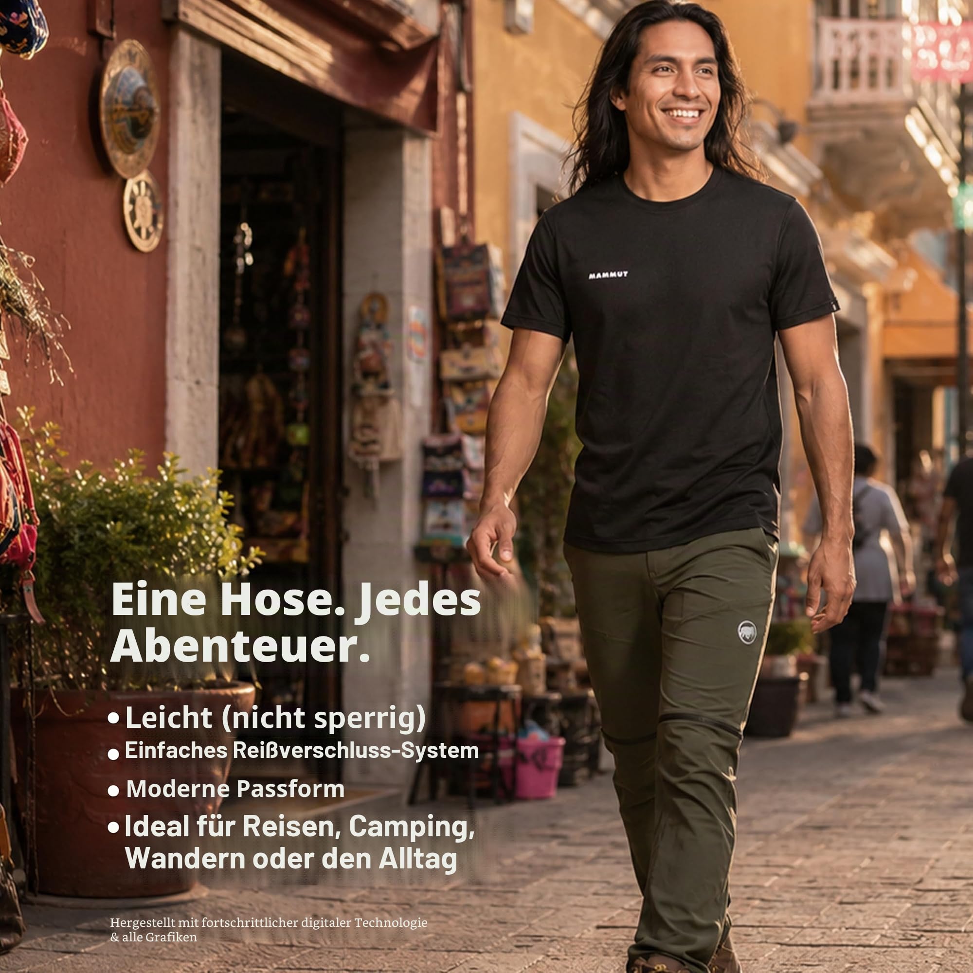 Mammut Outdoor-Hose mit Reißverschluss für Herren