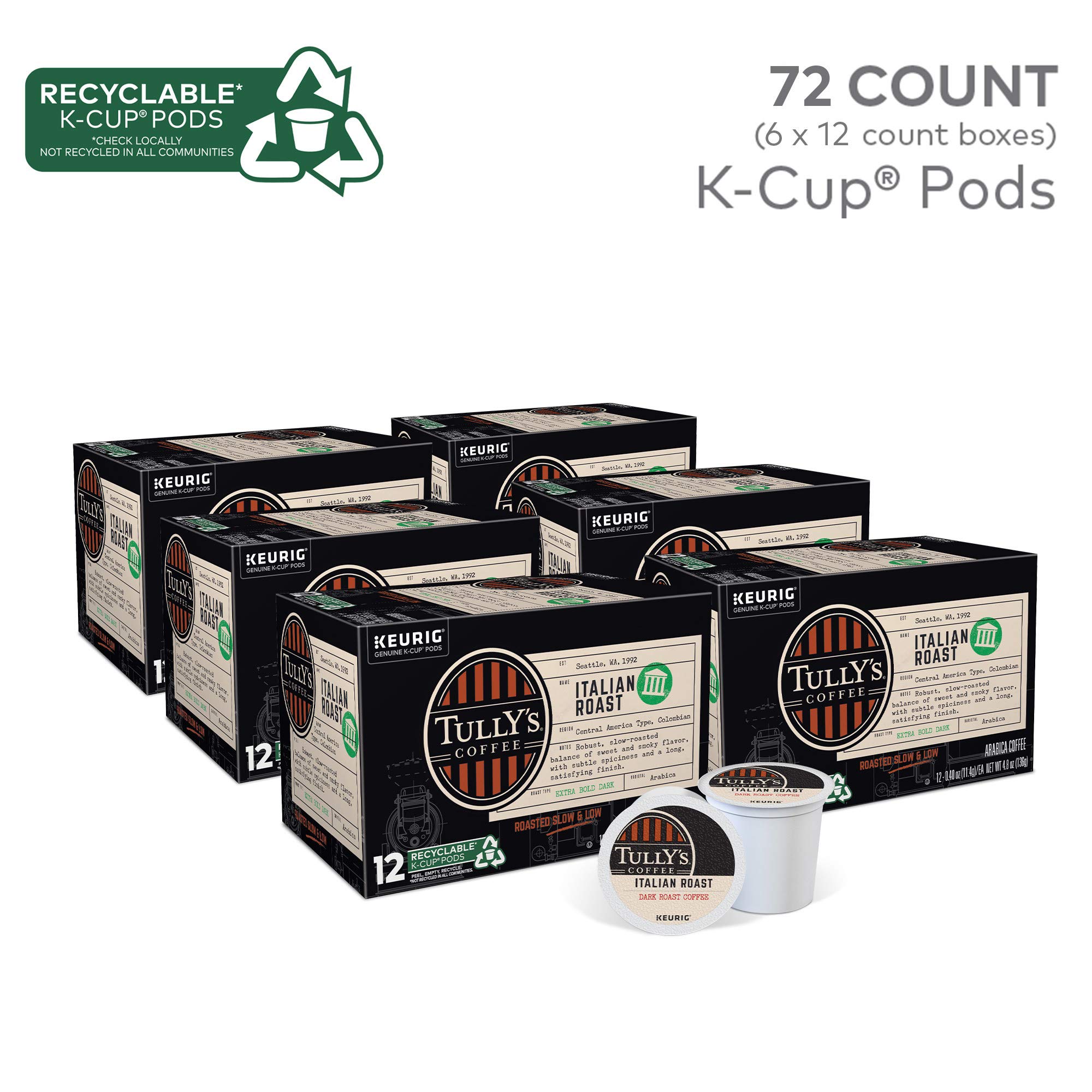 Tully's Coffee Italian Roast, Keurig 