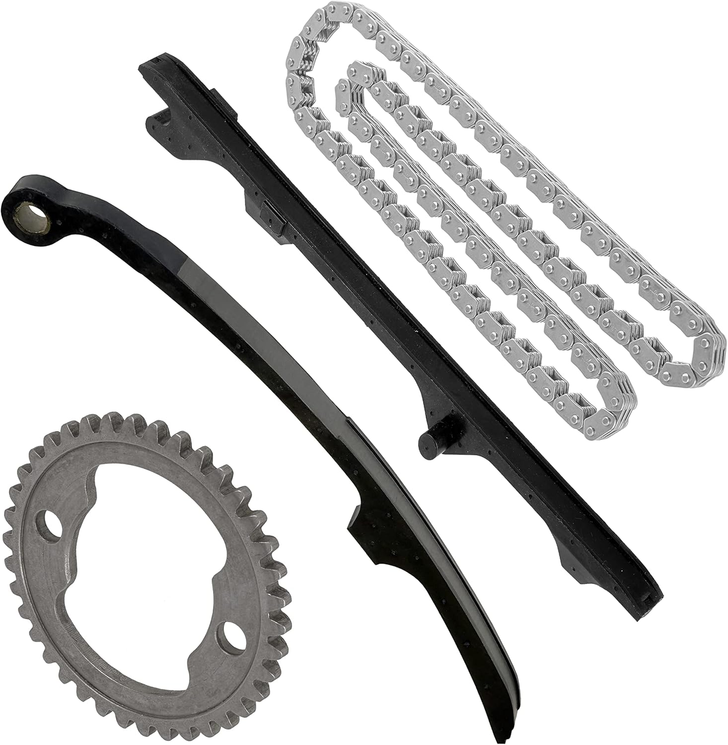 Caltric Cam Timing Chain with Guide Sprocket Compatible with Honda Sportrax 400 TRX400EX 2x4 1999 2000 2001 2002 2003 2004 2005 2006 2007 2008
