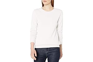 Minimalist Women's 100% Cotton Crewneck Pullover Sweater