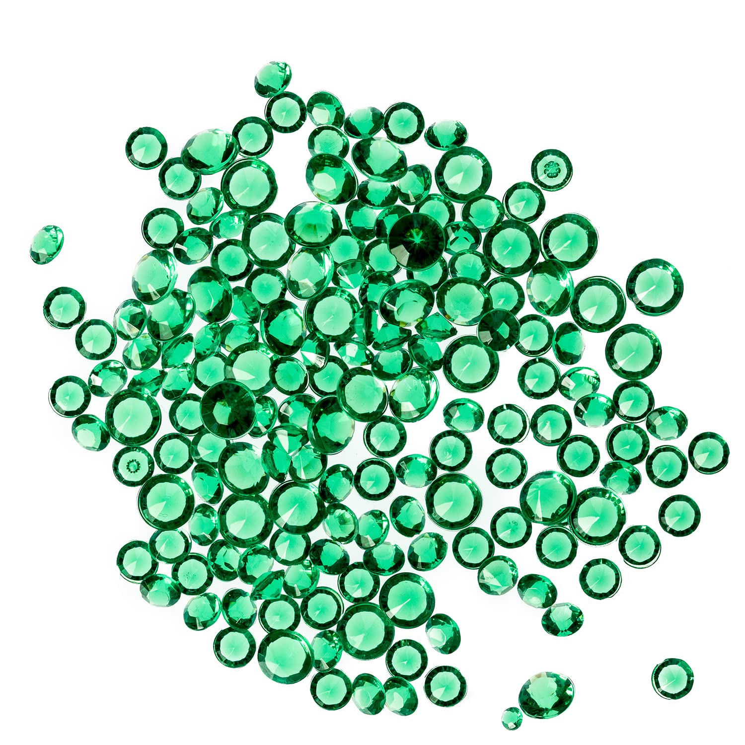 Trimming Shop Emerald Green 10000pcs Table Scatters Acrylic Rhinestone — image 1
