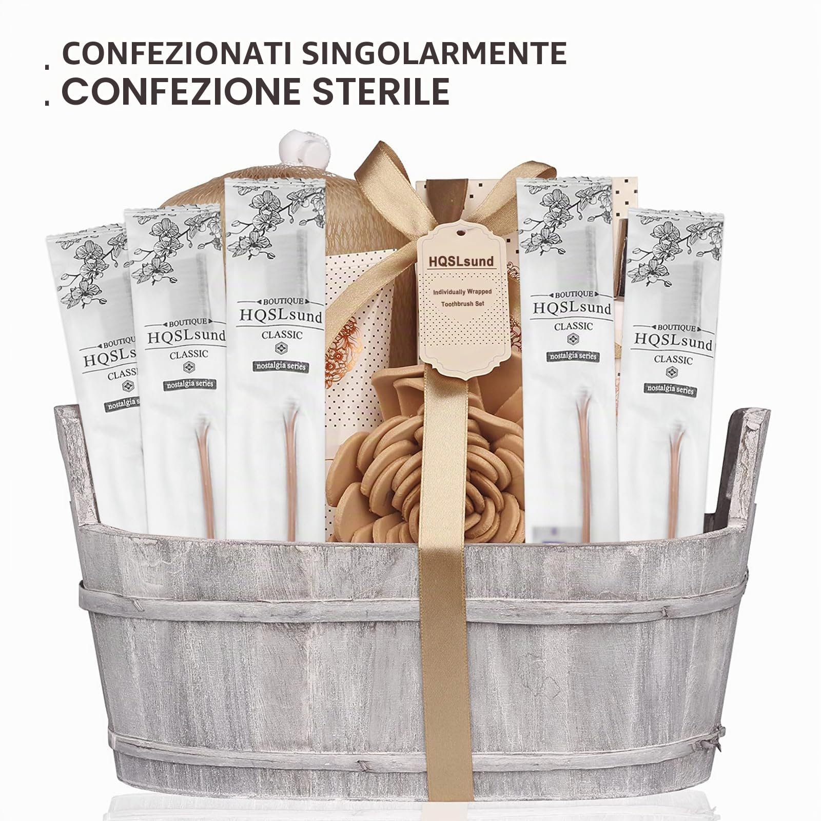Spazzolino Monouso, 100 Spazzolini Monouso per Dentifricio Confezionati Singolarmente per Attrezzatura da Bagno Dell'hotel, Lavaggio da Campeggio (100 Pezzi)