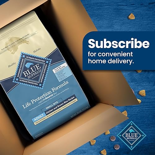 Miniatura 12 de Blue Buffalo Life Protection Formula - Alimento seco natural, para perros adultos de bocado pequeño, con pollo y arroz integral, 30 libras